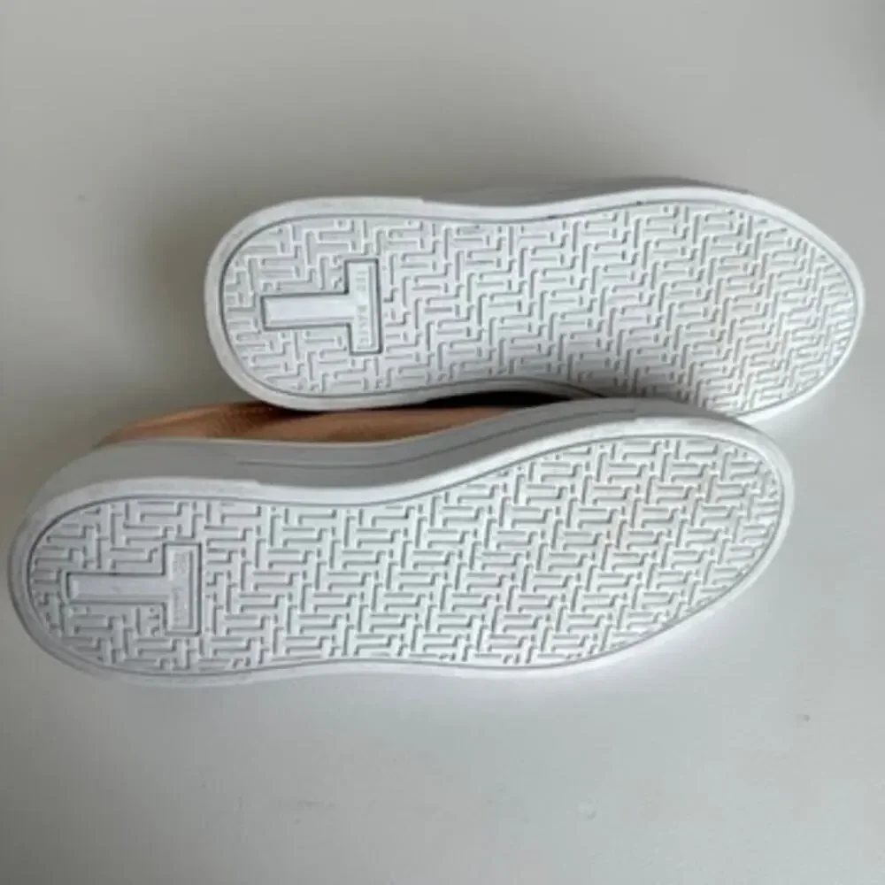 TED BAKER‎ Gielli Sneakers Rose Gold Leather Ribbon Laces US 6 Metallic Shoes
